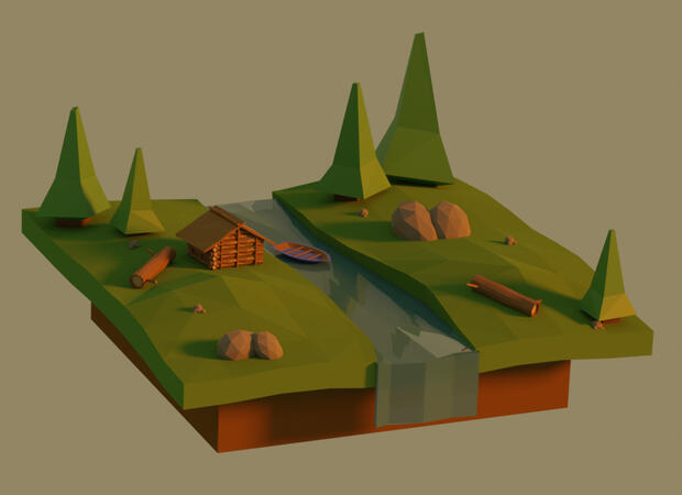 Low Poly Island